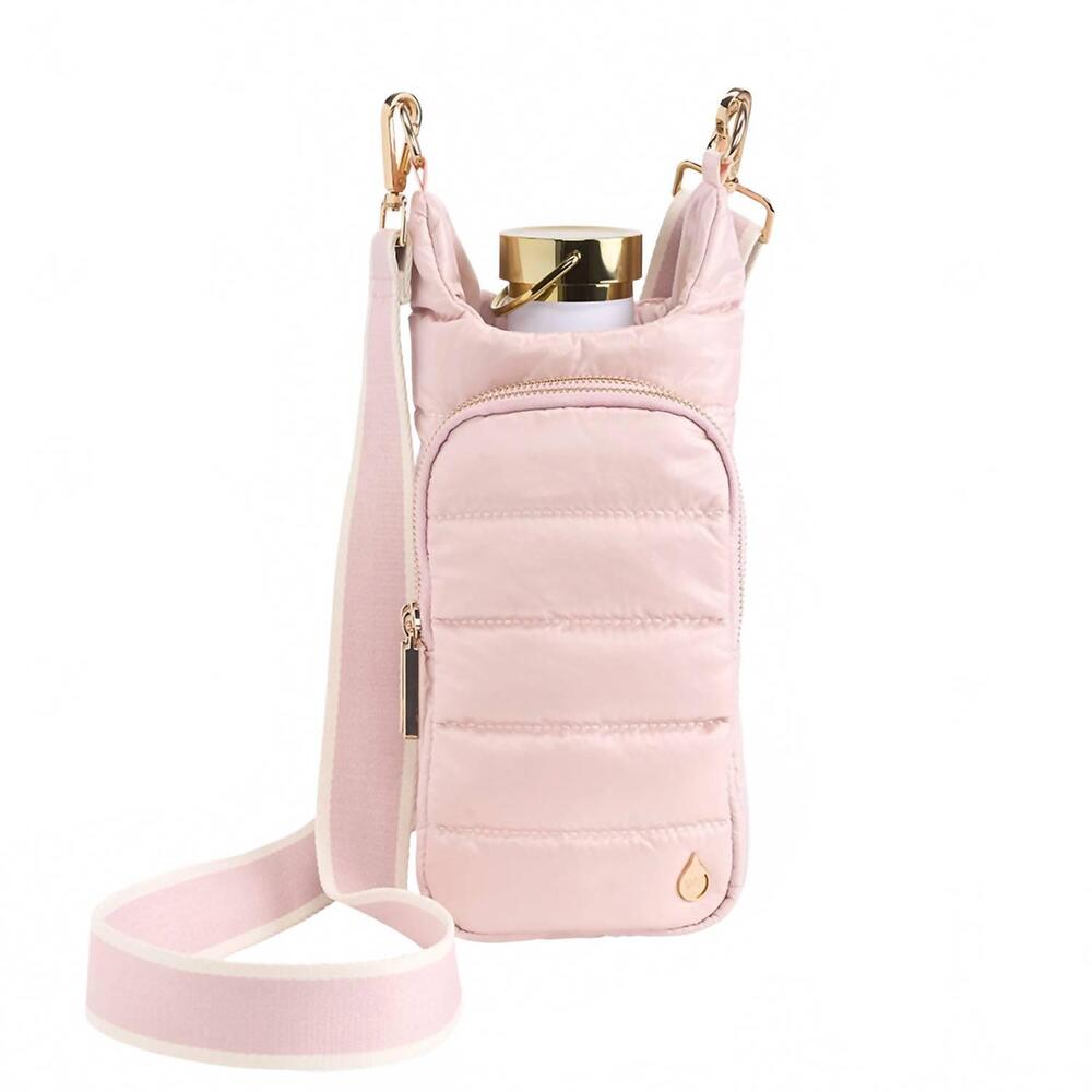 NEW WANDERFULL women's durable nylon hydrobag in blush shiny